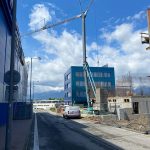 Výstavba polyfunkčnej budovy v Poprade pomocou stavebného žeriava Cattaneo CM 82 | TOP CRANES